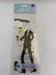 New A Touch Of Jolee’s Dimensional Stickers Black Formal HS Senior Prom OC23
