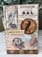 3X Vintage-Inspired Junk Journal Art Cards 4×6″ Collage Style One Of A Kind