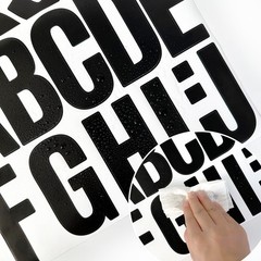 258 Pcs Waterproof 4-Inch Self-Adhesive Vinyl Stickers Black Alphabet & Numbers