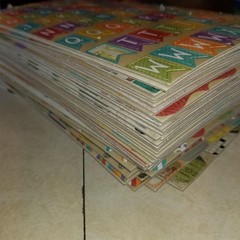 Huge Diecut Scrapbooking Clipboard 46 Sheets Bundle 3500 Pieces Alphabet Phrases