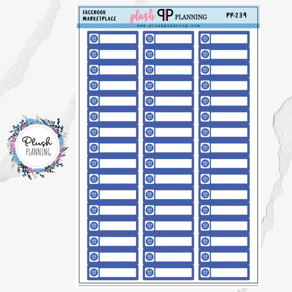 Facebook Marketplace Icon Label Planner Stickers