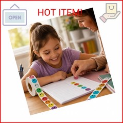1000 PCS Glitter Smiley Face Stickers for Kids – 1 Inch Round Holographic Happy