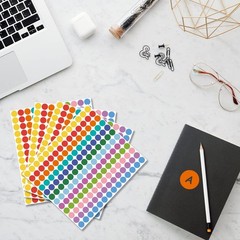 4200 PCS 0.75 Inch 12 Colors Round Colored Dot Stickers for Student Teaching …