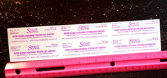 ILLUMINATIONS SWEET SCENTS 6 VINTAGE BUBBLEGUM SCENTED STICKER STRIP 80s SNIFF