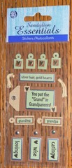 Sandylion Essentials Grandpa Grandma Put Grand in Grandparents Scrapbook Sticker