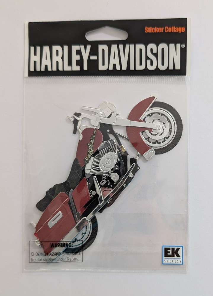 RARE Jolee’s Harley-Davidson Road King Motorcycle Scrapbooking Sticker