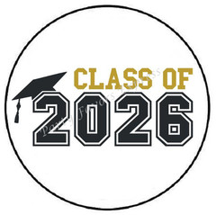 CLASS OF 2025 GRADUATION VARSITY ENVELOPE SEALS LABELS STICKERS PARTY FAVORS