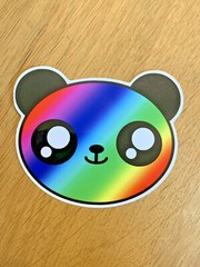 Panda Sticker Kawaii Japan Cute Bear Rainbow Vinyl 3 inches K-Pop