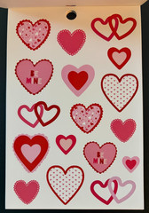RECOLLECTIONS VALENTINE’S DAY STICKER BOOK 261 PC STICKERS 12 SHEETS ROMANCE
