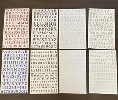 Vintage Mrs. Grossman’s Alphabet Stckers Capitals & Lowercase 8 sheets