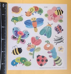 Insects Kids/ Butterflies Sticker Sheet