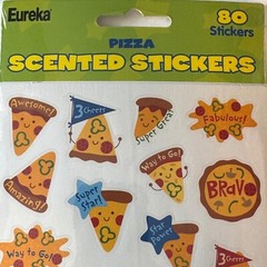 TREND PIZZA SCENTED Stickers 80 CT Teacher Reward Party Favor 650934 by Eureka