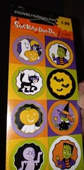 Halloween Stickers American Greetings Stickety Doo Da New 2 sheets