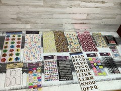 Scrapbook Stickers Letters And Quote Assortment Lot Of 15