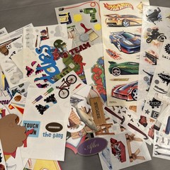 Sports, Tools, Scrapbooking paper, stickers, embellishments