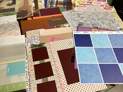 Scrapbooking 12 x 12 Paper Lot 112 Total + Extra Unopened Packs, Loose, Pre-Made