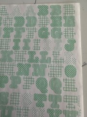 Making Memories Large Pastel Green Pattern Upper/Lower Case ABC/123 Scrapbooking