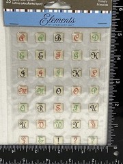 Pastel Epoxy Alphabet Lowercase Letter Stickers Scrapbooking Card Making Crafts