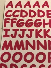 CREATIVE MEMORIES LARGE ABC/123 ALPHABET LETTERS; RED ~ 1ST LISTING