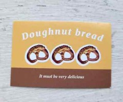 Vintage Food Sticker Bread Breakfast Meal Pretzel Lot of 5 Pcs