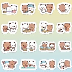 [LittleSnowPan] Yier Bubu Dudu 100-pc Cute Stickers | 3-5 day ship from USA