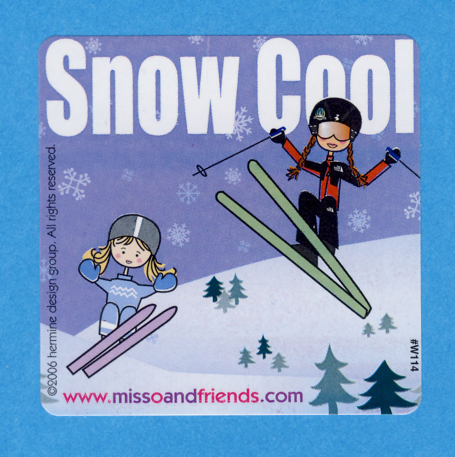 10 Miss O and Friends Snow Cool – Large Stickers – Party Favors – Rewards