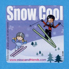 10 Miss O and Friends Snow Cool – Large Stickers – Party Favors – Rewards