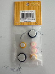 Colorbok Buttons 6 Pieces ~ Baby ~ Dark Blue Pink Yellow ~ Scrapbooking Crafts