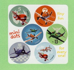 60 Assorted Mini Dot Stickers – Batman, Inside Out, Rachael Hale, Unicorn