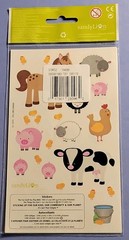 Sandylion Multicolor Farm Animals Scrapbooking Stickers