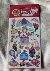 Vintage 2002 Sandylion Stickers Unicorn Rainbow Castle Fantasy New Sealed Girly