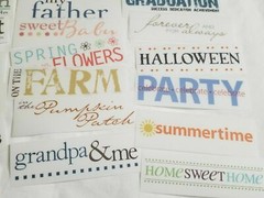 NEW MME Transfer Titles 60-Design Scrapooking Kit Holidays Sports Seasons -E