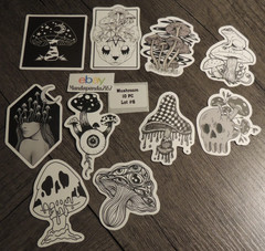 Mushroom – Mixed – Stickers – 10 PCs – Choose between 7 styles! See Description