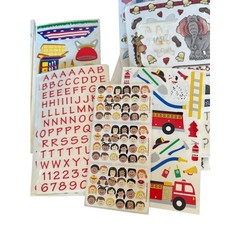 Vintage Sticker Lot Mrs. Grossman Sticker School Animals Letters Mix Brands