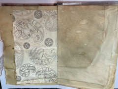 9 X 6 Handmade journal W/ Coffee dyed Paper. Hard cover