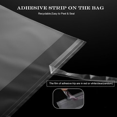 100 PCS 12 2/5 X 16 5/9 Inch Clear Plastic Bags Sleeves Fits 12×16 Photo Mats