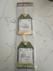 Colorbok Kolette Green Pocket Quotes 2PC Moments Fairy Tale Scrapbooking Crafts