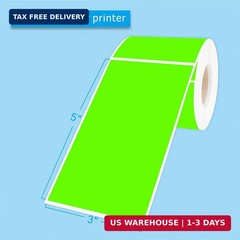 PARLAIM 3 x 5 inch Rectangle Sticker Labels, 250PCS Adhesive Color Coding Sticke