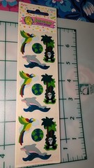 Vintage Sandylion Stickers Animals Earth Dolphin Panda Parrot New In Pack READ