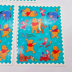 VTG Hallmark Winnie The Pooh Sticker Set of 3 Full Sheets Tigger Piglet Eeyore