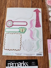 Vintage Lot Scrapbook Stickers Baby Girl Mixed Various Baby Theme Partials #4