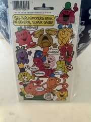 Vintage Mark 1 Mr. Men Bubblegum Scratch & sniff Stickers