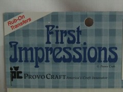 First Impressions Rub-On Transfers Farm Fresh & Welcome To Our Cabin Provo Craft