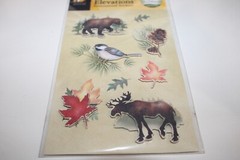 American Traditional Designs Elevations Dimensional Stickers Woodland Earthtones