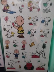 Peanuts Snoopy Masking Stickers Cute Kawaii 2021 Set Of 2 (White And Pink) New!