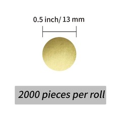Yeachlaing 2000 Pieces 0.5 Inch Round Color Coding Labels,Circle Dot Stickers…