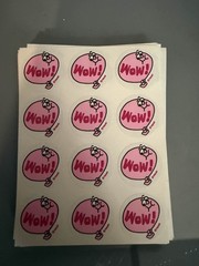 Vintage TREND Scratch and Sniff Stickers Loose / Full Sheet Of 12 «Wow!»
