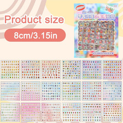 2000+ Cute Mini Sticker Pack, 36 Sheets Tiny Food & Snack Stickers,5Mm Transpare