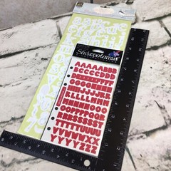 Alphabet Stickers Letters Scrapbooking Autocollants Lot Of 2 Packs