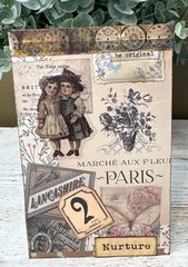 3X Vintage-Inspired Junk Journal Art Cards 4×6″ Collage Style One Of A Kind